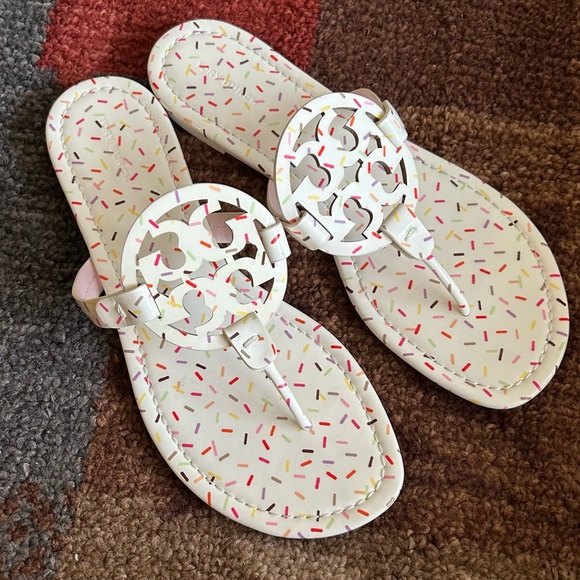 Tory Burch Limited Edition Ice Cream Series Rainbow Sprinkles Miller Sandal